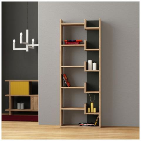 Libreria Oppa Colore Rovere E Antracite - Foto 1