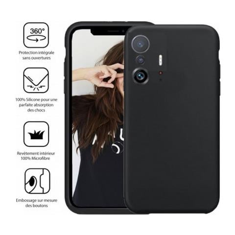 Cover Per Xiaomi 13t / 13t Pro Premium Silicone Microfibra, Nero - Foto 2