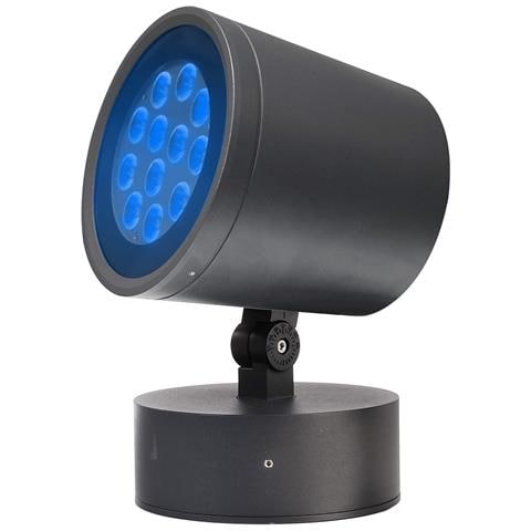 Colt Faretto Led Spot 36w Rgb 3000k Luce Multicolore Faro Dimmerabile Rgbw 24v Ip65 Luce Colorata Esterni Facciate Monumenti Alberi - Foto 7