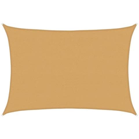 Vela Parasole 160 G /m Rettangolare Sabbia 4x6 M In Hdpe - Foto 2