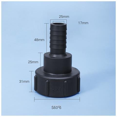 Adattatore Per Tubo Flessibile Del Serbatoio In Plastica Strumenti Per Il Montaggio Di Tubi Da Giardino Ibc 25 Mm - Foto 5