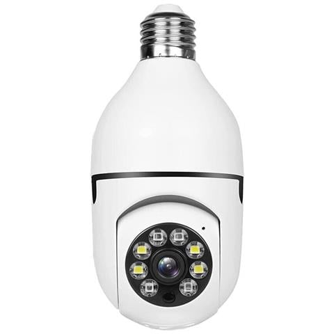 Telecamera Ip Led Lampadina E27 Wifi Smart Cam Videosorveglianza Controllo App - Foto 2