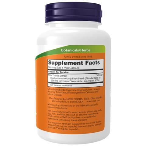 Estratto Di Cardo Mariano 750 Mg Di Silimarina (600 Mg), Massima Potenza 90 Capsule Vegetali - Foto 2