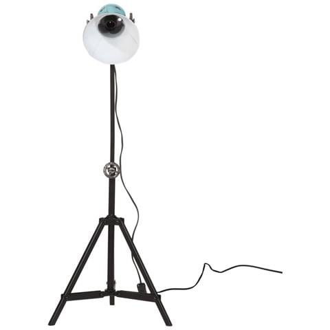 Lampada Da Terra 25 W Blu Anticato 35x35x65/95 Cm E27 - Foto 3
