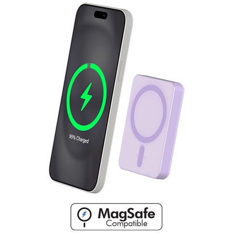 Powerbank Magsafe 5000mah Mini Formato 15w Usb-c, Viola - Foto 2