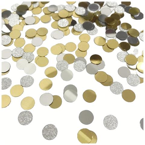 Coriandoli rotondi in tessuto multicolore per feste di compleanno, 6000 pezzi