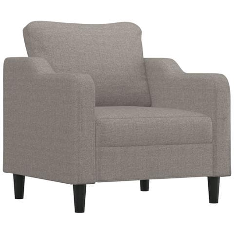 Set Di Divani 3 Pz Con Cuscini Tortora In Tessuto - Foto 3