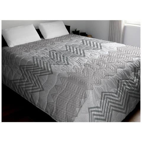 Trapuntino Piumino Estivo Primaverile 100gr Mq Leggero Disegno Zig Zag 1 Piazza E Mezza Beige - Foto 1