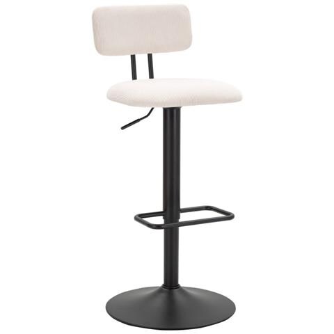 Set Di 2 Sgabelli Alti Mf446 - Bianco - Metallo - 41x47,5x85 Cm - Foto 1