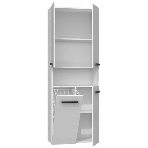 NEL 1K DK BPOL armadietto di conservazione per bagno Bianco - Foto 3