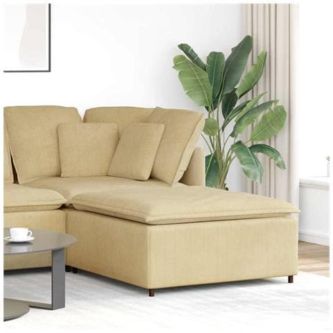 Modulo Poggiapiedi Divano Modulare Verde Grigio 100x100x48 cm - Foto 2