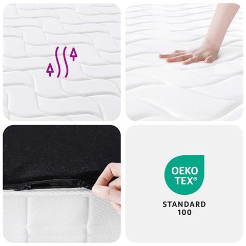 Materasso Molle Insacchettate Medio Rigido 160x200cm Super King - Foto 9