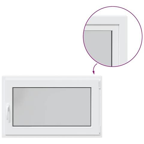 "Finestra da cantina ""RISOR"" 100x70 cm Anta-ribalta DIN Destra Bianca" - Foto 1