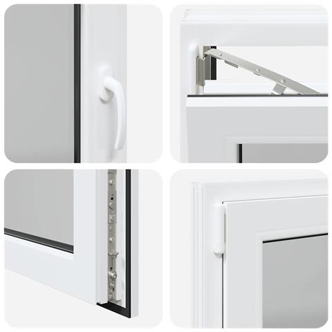 "Finestra da cantina ""RISOR"" 100x70 cm Anta-ribalta DIN Destra Bianca" - Foto 9