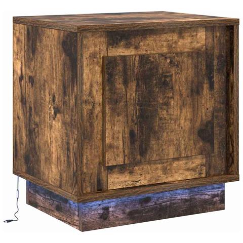 Armadio da Notte con Rovere fumé 44 x 34.5 x 45 cm - Foto 1