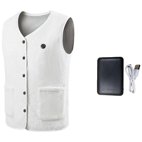 Gilet Riscaldato A 8 Zone Con Batteria Da 10000mah - Controllo Temperatura Alimentato Via Usb Xxxl - Foto 1