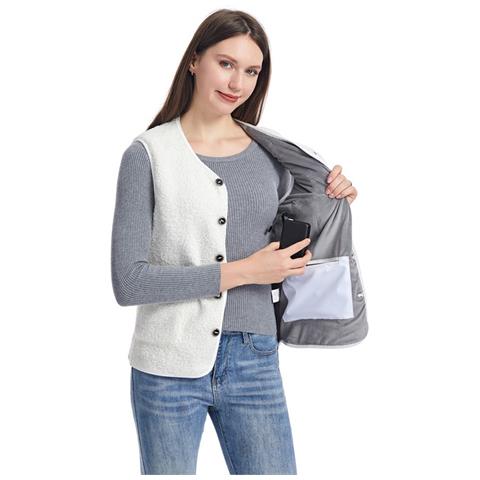 Gilet Riscaldato A 8 Zone Con Batteria Da 10000mah - Controllo Temperatura Alimentato Via Usb Xxxl - Foto 7