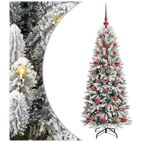 Albero di Natale artificiale con 150 LED Bianco 120 cm - Foto 1