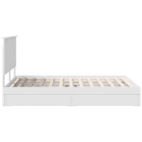 Letto con Contenitore Bianco 140 x 200 cm Legno multistrato - Foto 9