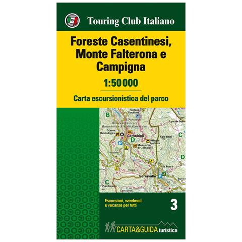 Foreste Casentinesi, Monte Falterone e Campigna 1:50.000. Carta escursionistica del parco. Con Libro: Foreste Casentinesi, Monte Falterone e Campigna. Guida del parco - Foto 1