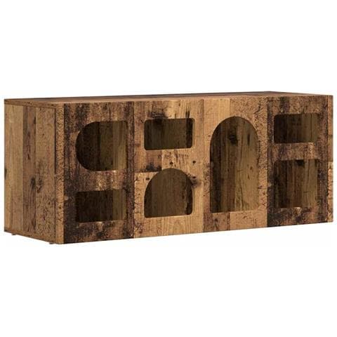 Mobile TV Legno vecchio 100 x 35 x 40 cm Legno multistrato - Foto 1