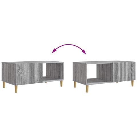 Tavolino da salotto Grigio Sonoma 90 x 50 x 40 cm - Foto 9