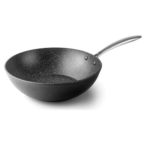 27148 - Wok Easy, in alluminio forgiato, con rivestimento antiaderente a triplo strato - Foto 1
