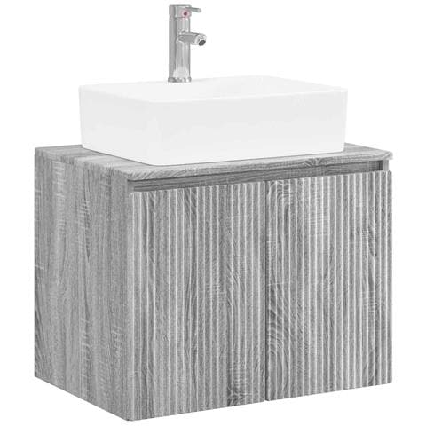 Set di mobili per il bagno Sonoma grigio Legno ingegnerizzato - Foto 1