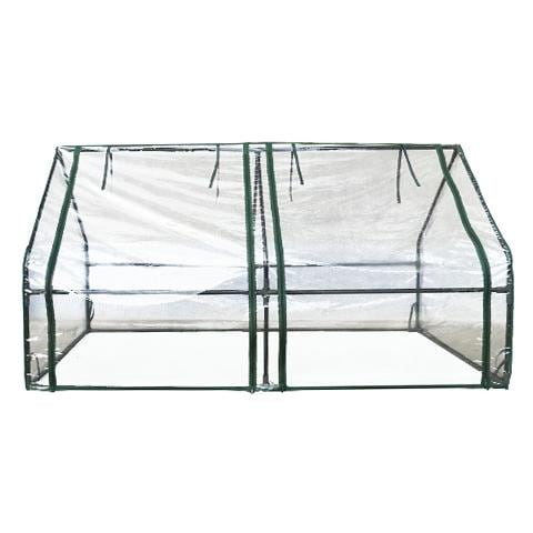 Serra Groude in acciaio tubolare con copertura trasparente 180x90xH90 cm - Foto 1