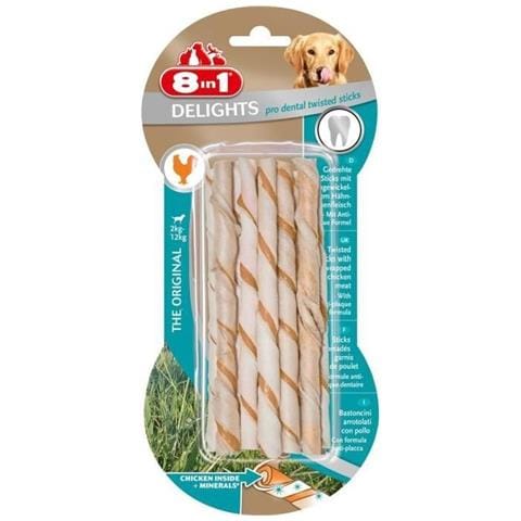 Bastoncini Intrecciati Dentale per Cani 55 gr da 10 Pezzi - Foto 2