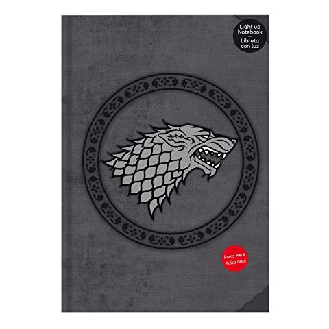 Game Of Thrones Stark Notebook W / Light Taccuino - Foto 1