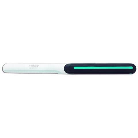 Coltello Tavola - Lama Acciaio Inossidabile Nitrum 100 Mm - Manico Polipropilene Nero E Colore Blu - Foto 1