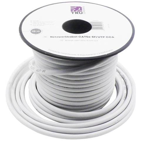 Cavo Di Rete Cat 5e Sf / utp 4 X 2 X 0.14 Mm² Bianco 25 M - Foto 1