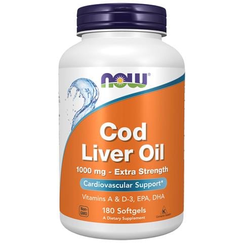 Cod Liver Oil Extra Strength, 1000 Mg 180 Softg - Olio Fegato Merluzzo - Foto 3