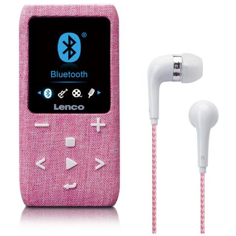 "Lenco Xemio-861 - Lettore MP3 Bluetooth, scheda Micro SD da 8 GB, Bluetooth, radio FM, funzione memo vocale, display TFT da 1,8"", funzione e-book, memoria fino a 64 GB, colore: Rosa" - Foto 2
