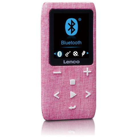 "Lenco Xemio-861 - Lettore MP3 Bluetooth, scheda Micro SD da 8 GB, Bluetooth, radio FM, funzione memo vocale, display TFT da 1,8"", funzione e-book, memoria fino a 64 GB, colore: Rosa" - Foto 1