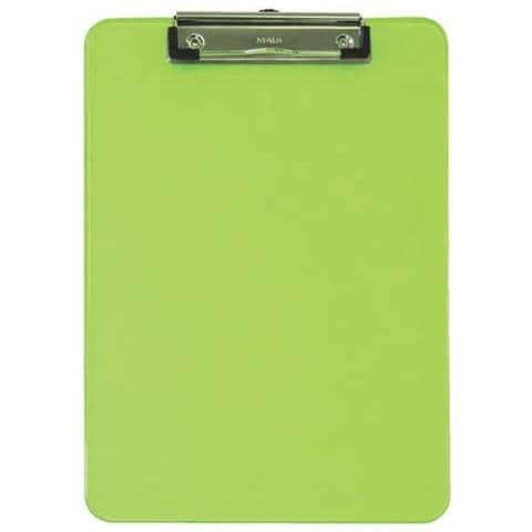 Portablocchi Con Clip Neon Verde Trasparente 31,8x22,6 Cm 2340651 - Foto 1