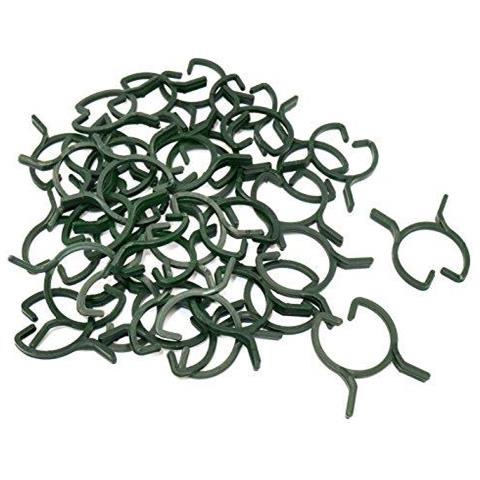 100 Clips Impianto Pcs Clip Giardino Vitato Clip Di Fissaggio Per Stelo Support (m)  - Foto 1