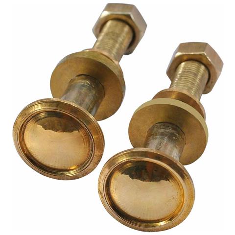 Rotelle di Ricambio per Lettini Prendisole 2pz Massello di Teak - Foto 5