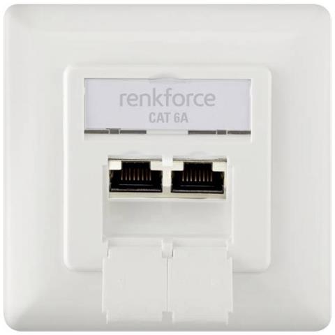 Renkforce Rf-4391320 Presa Energia 2 X Rj-45 Bianco - Foto 2