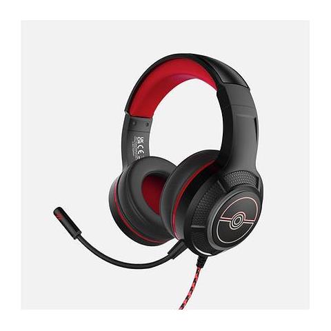 Technologies Pokémon Pk0904 Cuffia E Auricolare Cuffie Cablato A Padiglione Giocare Nero, Rosso - Foto 1