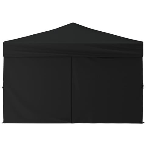 Tenda Per Feste Pieghevole Con Pareti Laterali Nero 3x3 M - Foto 2