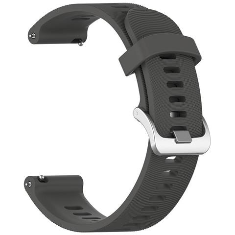 Cinturino Per Orologio Garmin Forerunner 245 Silicone Grey 20 Mm - Foto 2