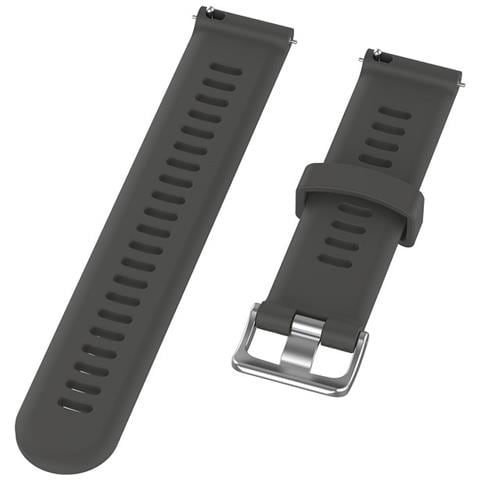 Cinturino Per Orologio Garmin Forerunner 245 Silicone Grey 20 Mm - Foto 5
