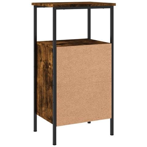 Comodino Rovere Fumo 41x31x80 Cm Legno Multistrato - Foto 9
