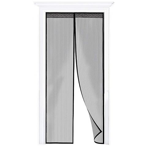Zanzariera Magnetica Per Porta Ingresso E Finestre Anti Insetti Zanzare Protezione Cimici Mosche Si Chiude Da Sola 90x210 Nero - Foto 6