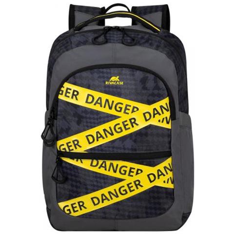 Erebus Borsa Per Notebook 39,6 Cm (15.6"") Zaino Mimetico, Grigio, Giallo - Foto 1