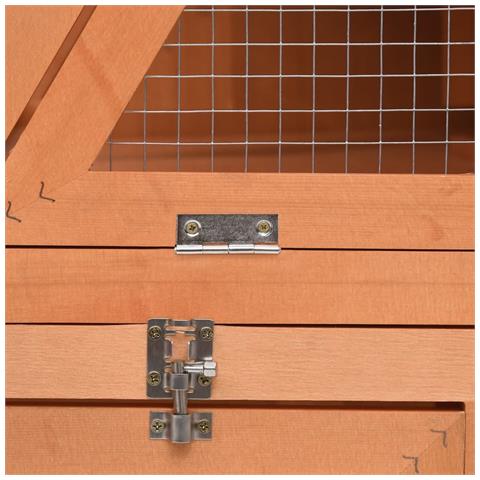 Conigliera 152x127x109,5 Cm In Legno Massello Di Abete - Foto 2