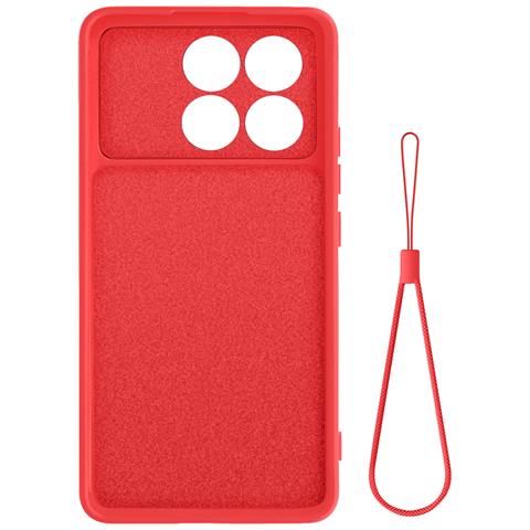 Cover Per Xiaomi Poco X6 Pro 5g Semirigida Opaca Antimacchie Cordino - Foto 5