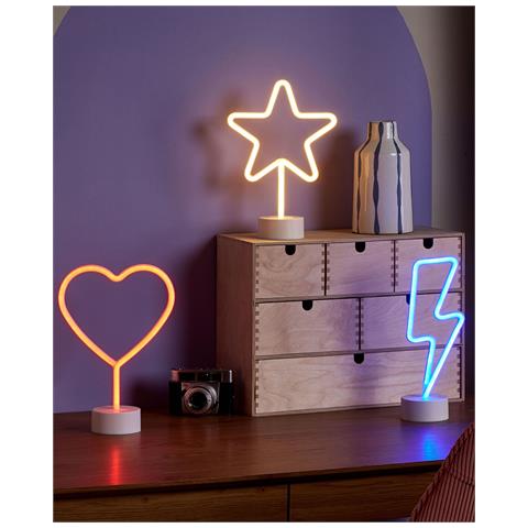 Set Di 3 Decorazioni Led Neon Multicolore Floretta - Foto 1
